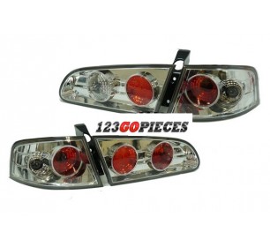 Paire de feux arrières cristal/chrome pour Seat IBIZA 2002-2008 - GO7425195